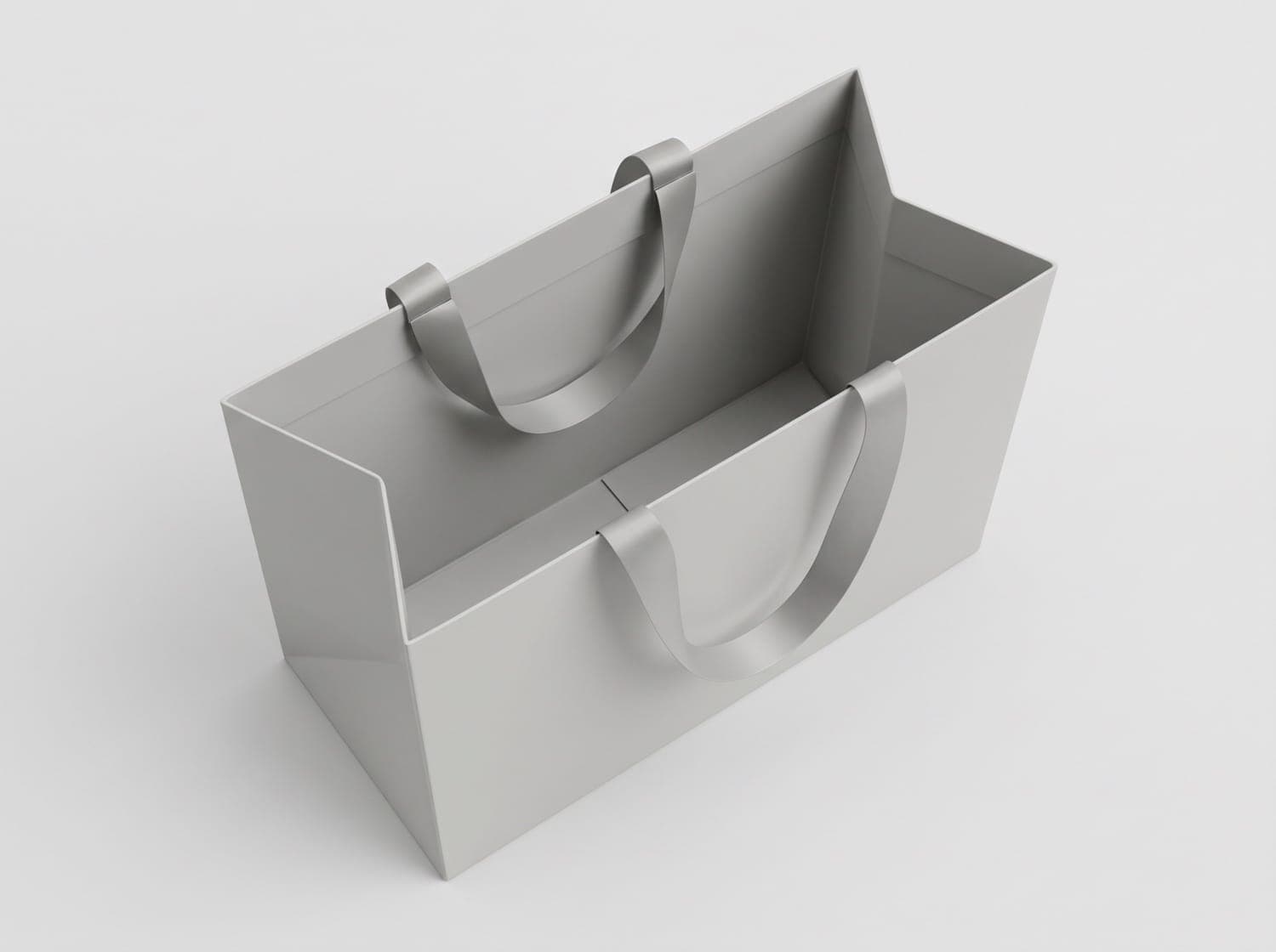 Paper bag — looking inside the mouth